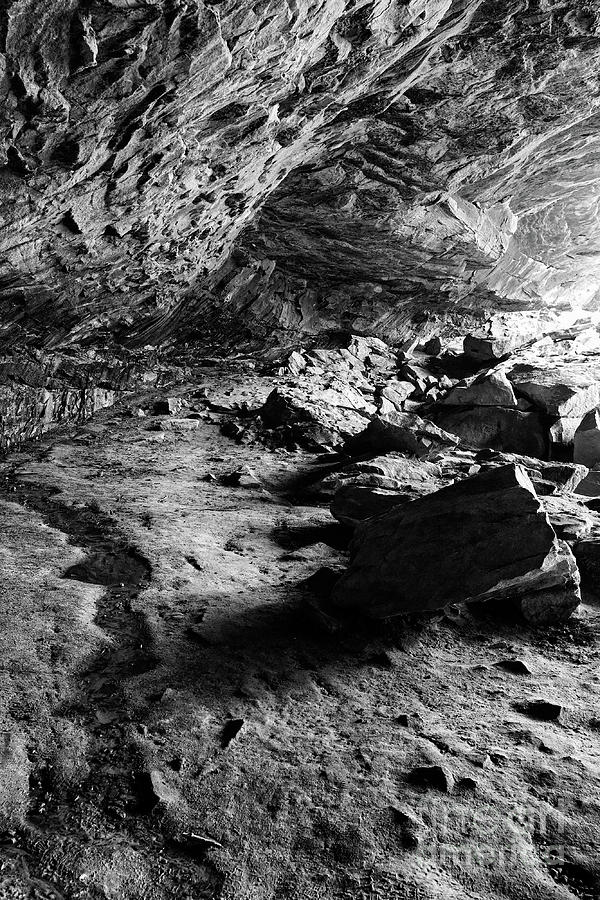 Cave At Northrup Falls Photograph by Phil Perkins