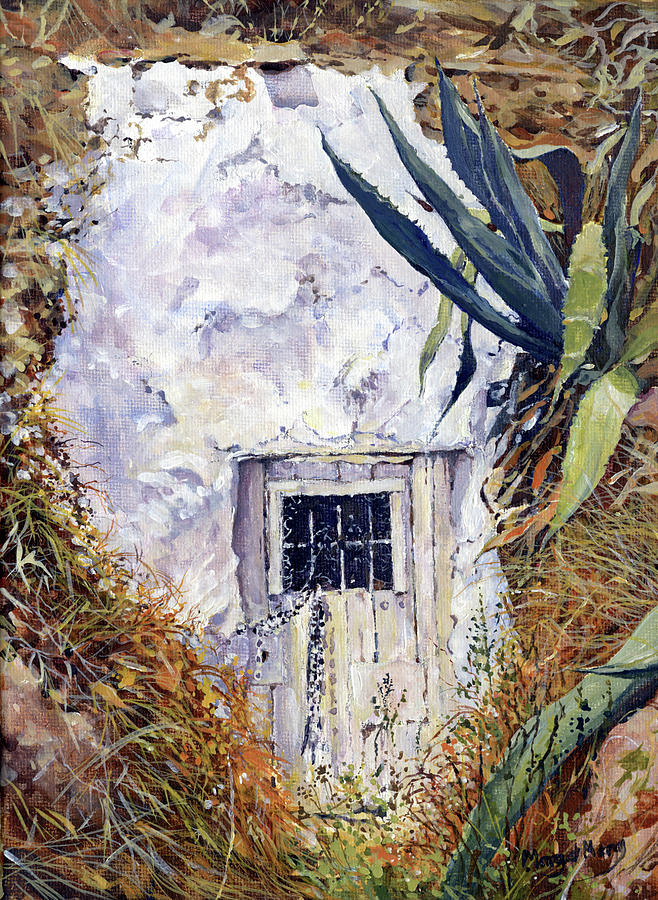 Sennelier Painting - Cave Door Terque by Margaret Merry