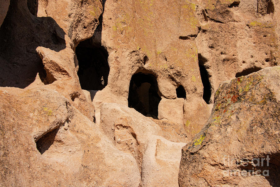 Cave Dwelling at Bandelier National Monument Two Photograph by Bob Phillips