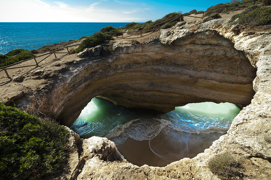 Cave Of Benagil, Algarve Coastline, Portugal Photograph by 35007
