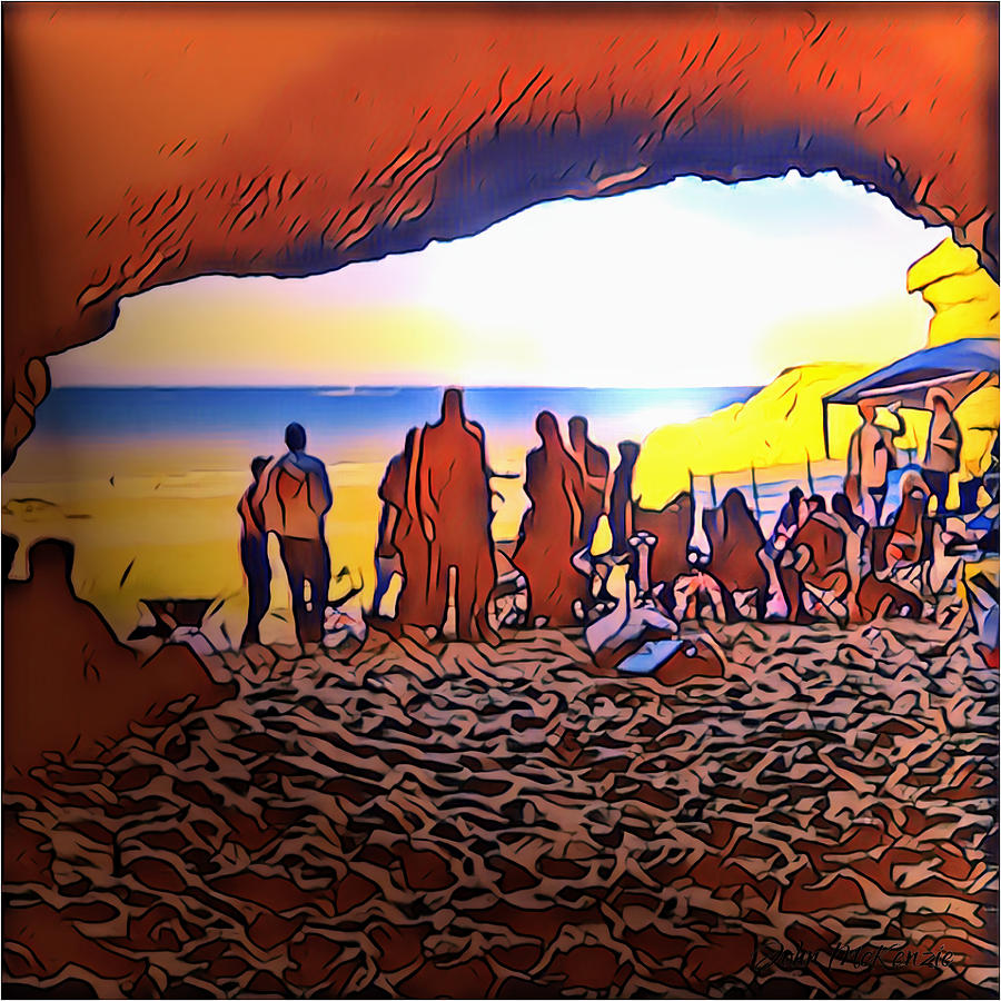 Cave Party Digital Art by John Mckenzie