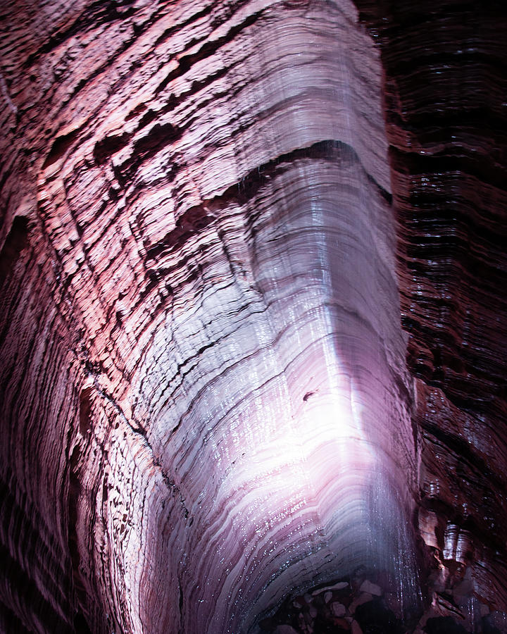 Cave Subterrainean Waterfall 003 Photograph by Flees Photos