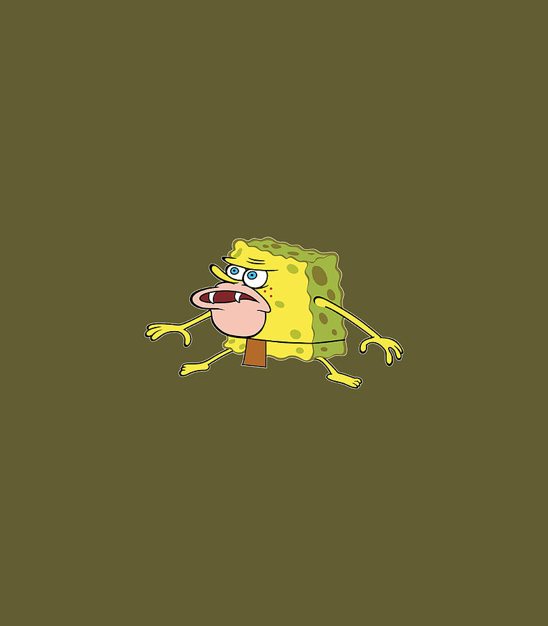 Caveman Spongebob Meme Face Mask by RyanJy Hibba - Pixels