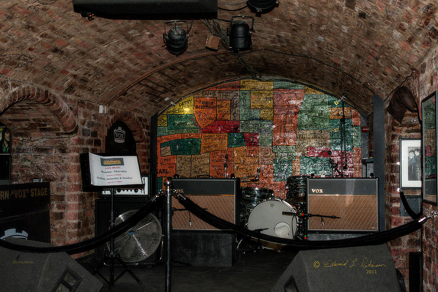 Cavern Club Stage Photograph by Ed Peterson Cavern Club Stage Photograph by Ed Peterson