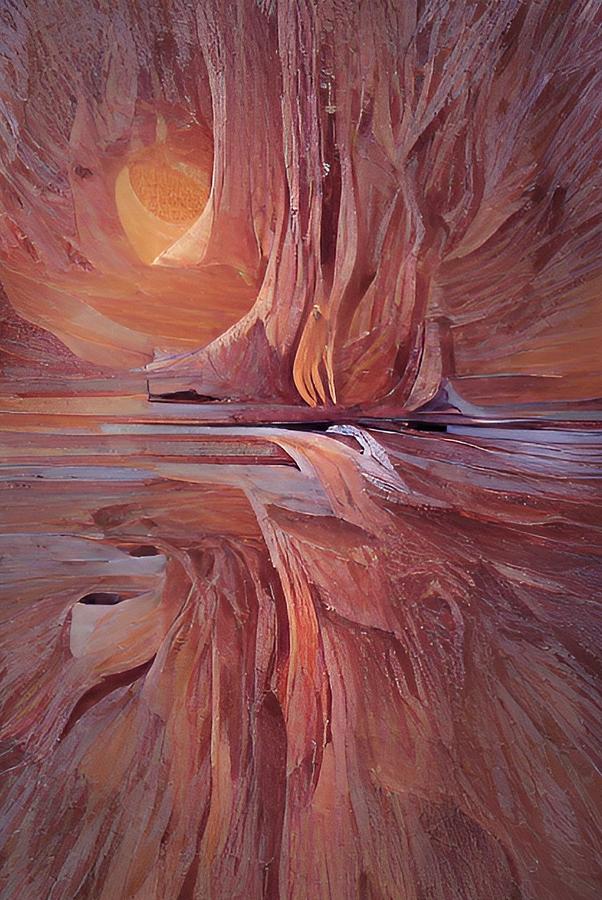 Caverns Reflection Digital Art by Ronald Mills