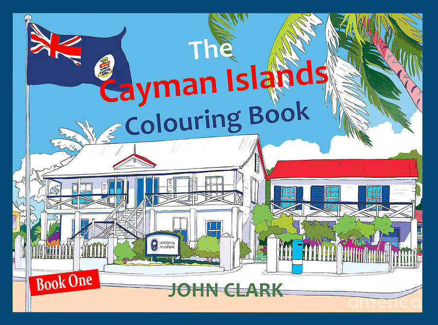 Book Painting - Cayman Colouring Book One Cover by John Clark