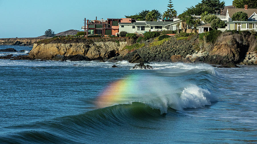Cayucos Rainbow Swells  Photograph by Ao Images