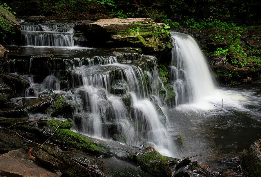 Cayuga Falls Ricketts Glen Photograph by Dan Sproul