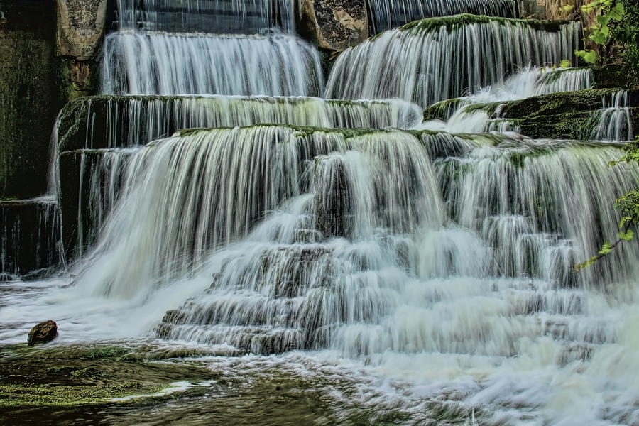 Cazenovia Cascading Waterfall Photograph by Dale Kauzlaric