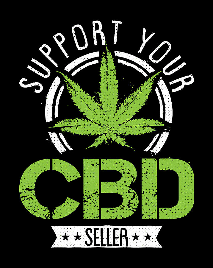 Cbd Seller Weed Marijuana Cannabis Hemp Thc 420 Stoner Gift Drawing by