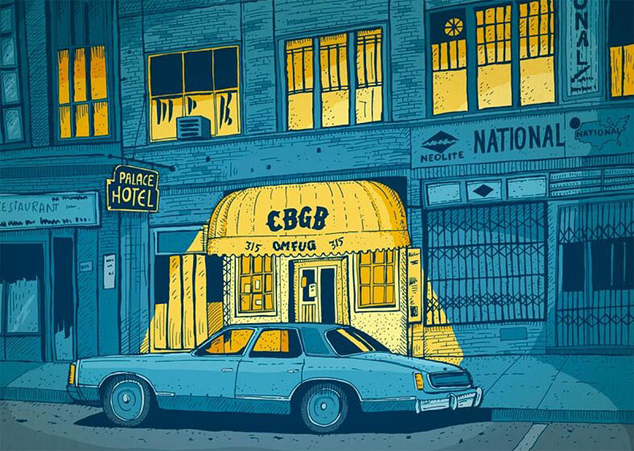 Cbgb Art Digital Art by Toby Marshall