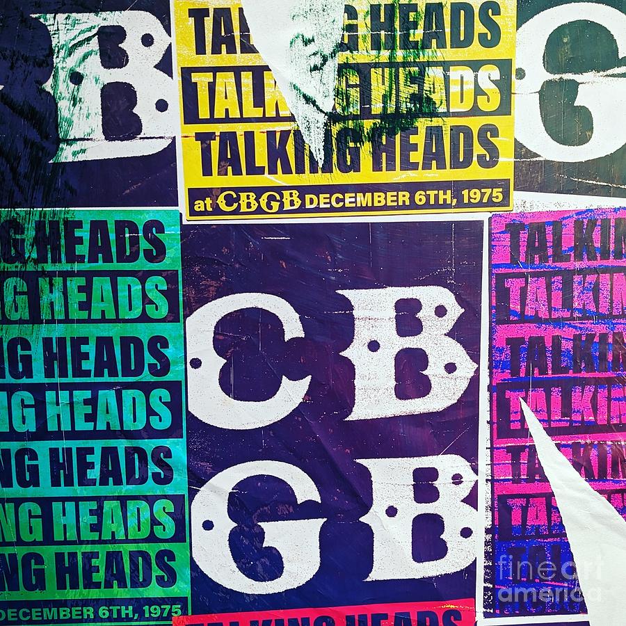 CBGB Talking Heads poster Photograph by Sandra McLachlan - Fine Art America