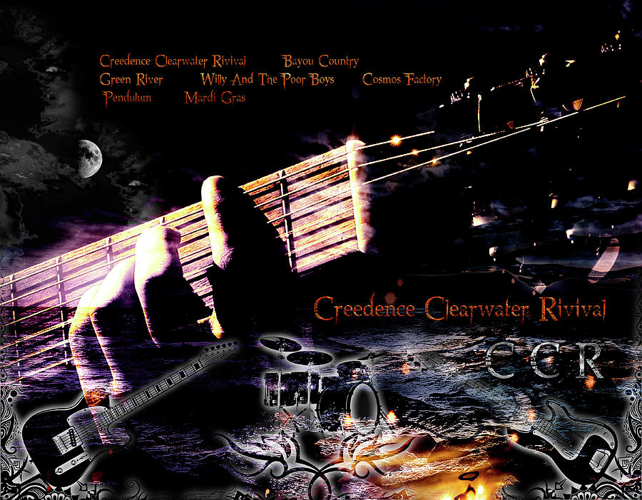 CCR Discography Digital Art by Michael Damiani | Fine Art America