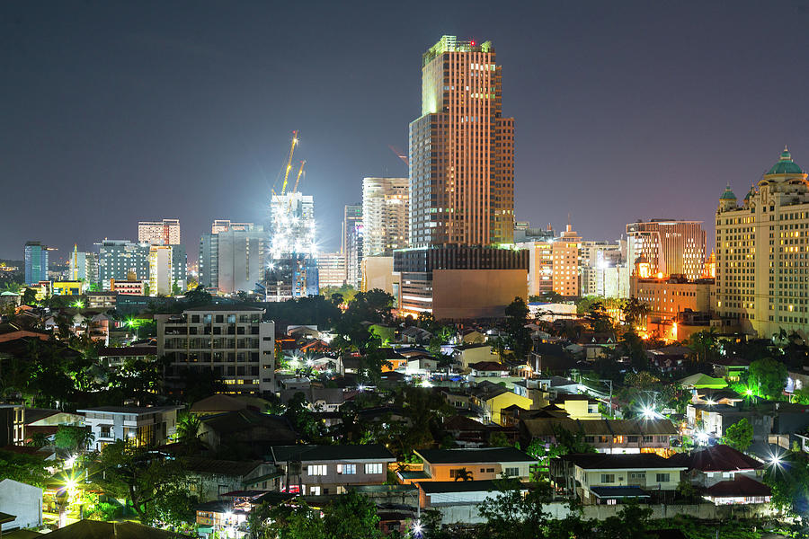 Cebu City Night Lights Lahug Photograph by James BO Insogna