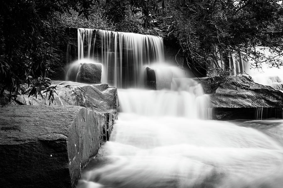 Cedar Falls in Black and Wite Photograph by Brian Bishop