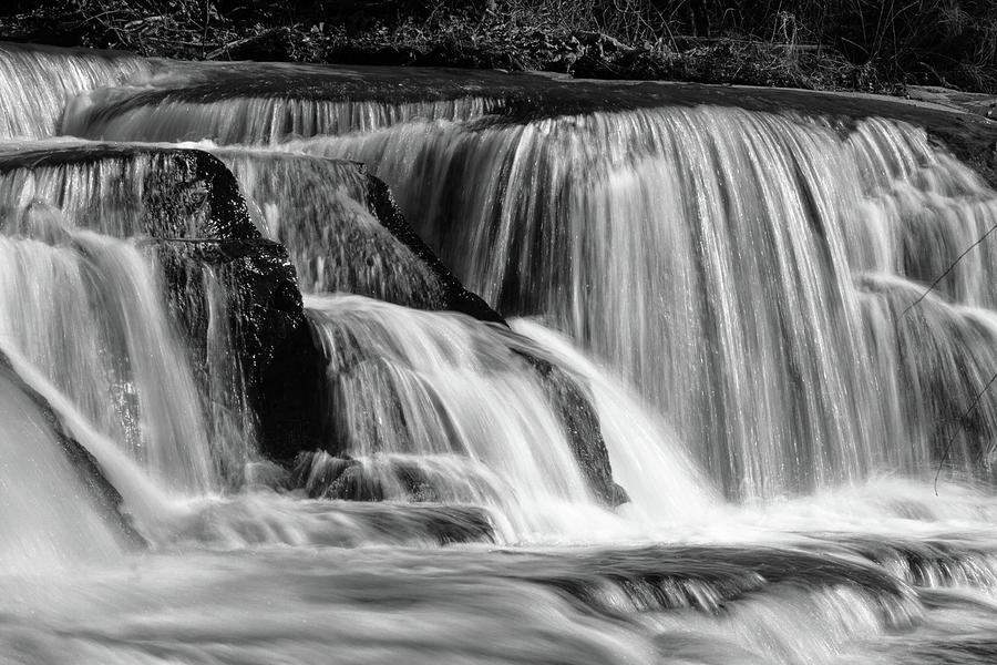 Cedar Falls in  Black and White Photograph by Brian Bishop