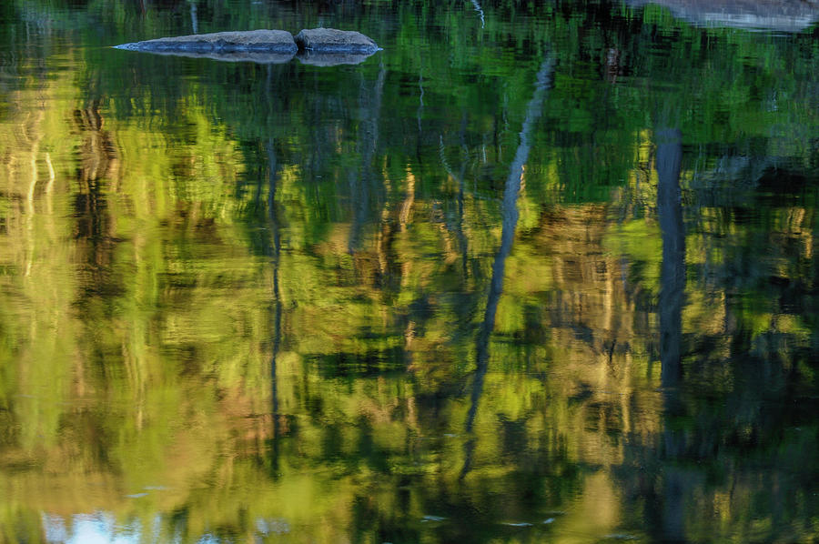 Abstract Photograph - Cedar Lake Reflections by Bob Grabowski