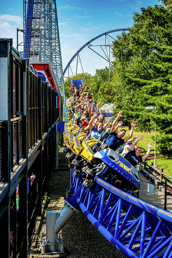 Cedar Point Millennium Force Roller Coaster 2021 Photograph by Dave Morgan