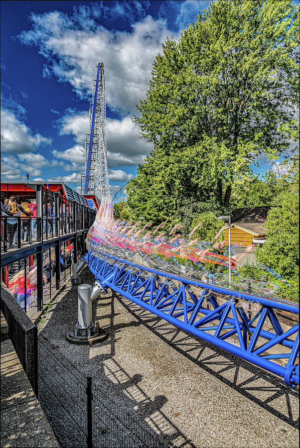 Cedar Point Millennium Force Roller Coaster 2022 Photograph by Dave Morgan