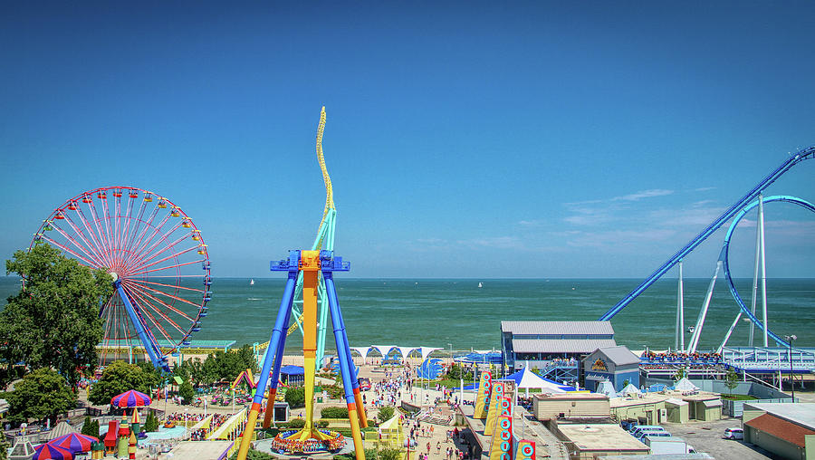 Cedar Point Ohio View Photograph by Dan Sproul - Pixels