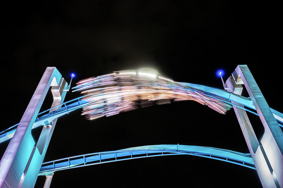 Cedar Point Sandusky Ohio TheGatekeeper Roller Coaster 2021 Photograph by Dave Morgan