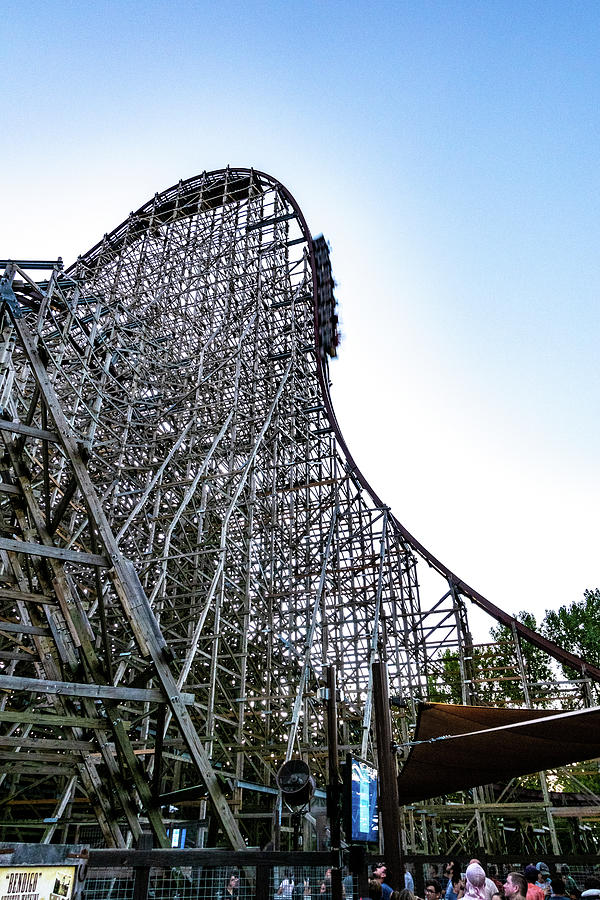 Cedar Point Steel Vengeance Roller Coaster Photograph by Dave Morgan