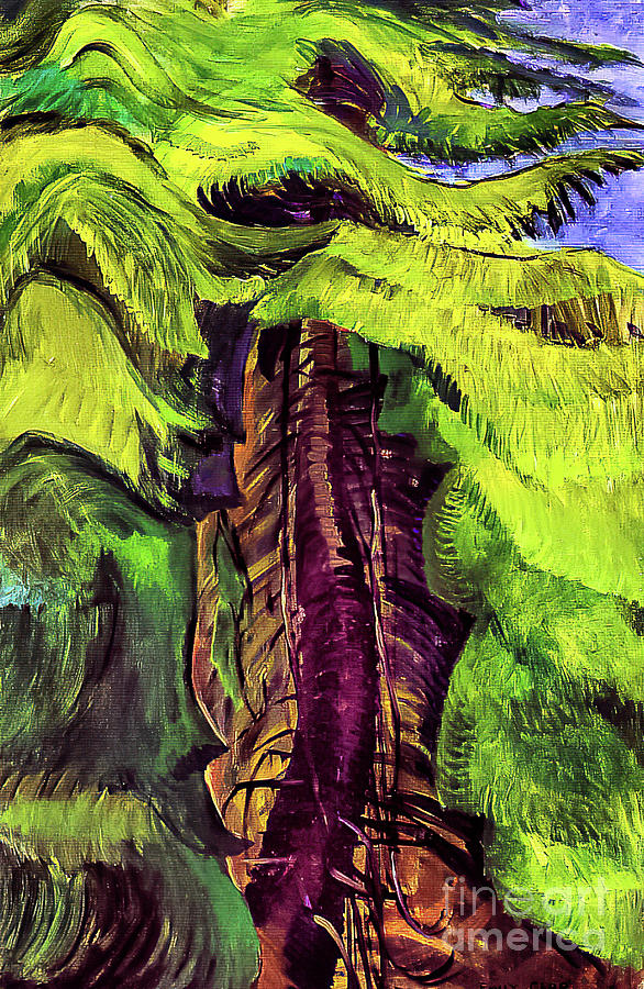 Cedar Sanctuary by Emily Carr 1942 Painting by Emily Carr