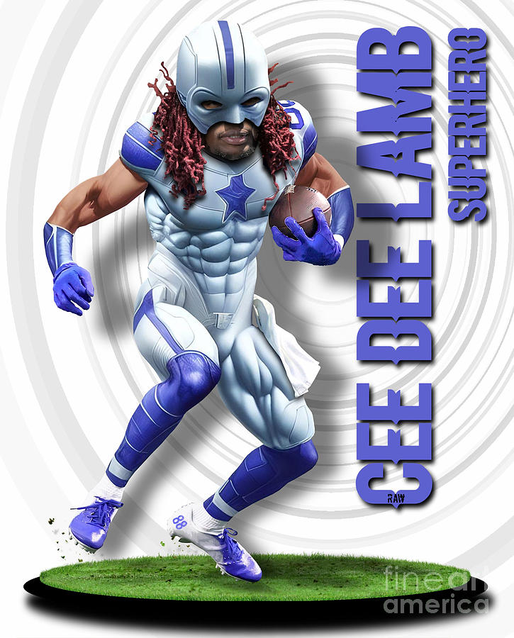 Cee Dee Lamb Superhero 1a Digital Art by Robert Williams - Fine Art America