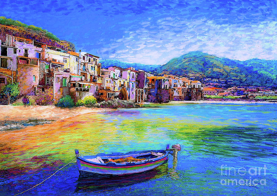 Impressionism Painting - Cefalu Sicily Italy by Jane Small