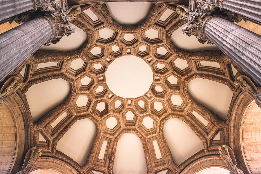 Ceiling Detail of Palace of Fine Arts, San Francisco, California Photograph by Lingxiao Xie