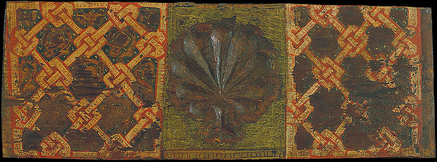 Ceiling panel with palm leaf and interlacing motifs Photograph by Paul Fearn
