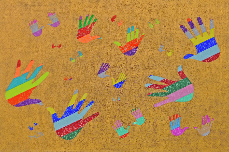 Hands Painting - Celebrate-Graduation Day by Doug Miller