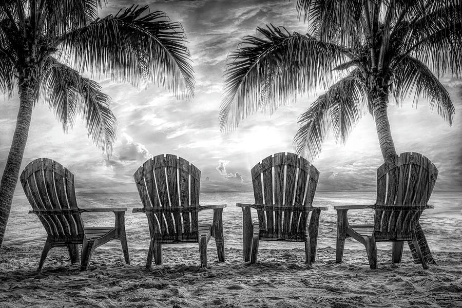 Celebrate Sunrise in Black and White Photograph by Debra and Dave Vanderlaan