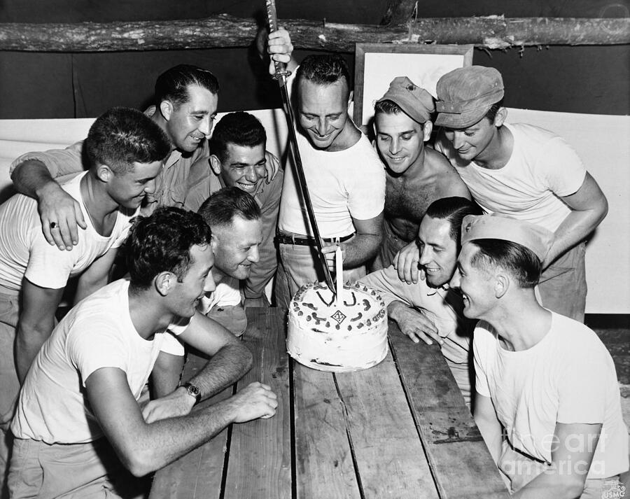 Celebrating Surrender, 1945 Photograph by GRANGER Historical Picture Archive Celebrating Surrender, 1945 Photograph by GRANGER Historical Picture Archive