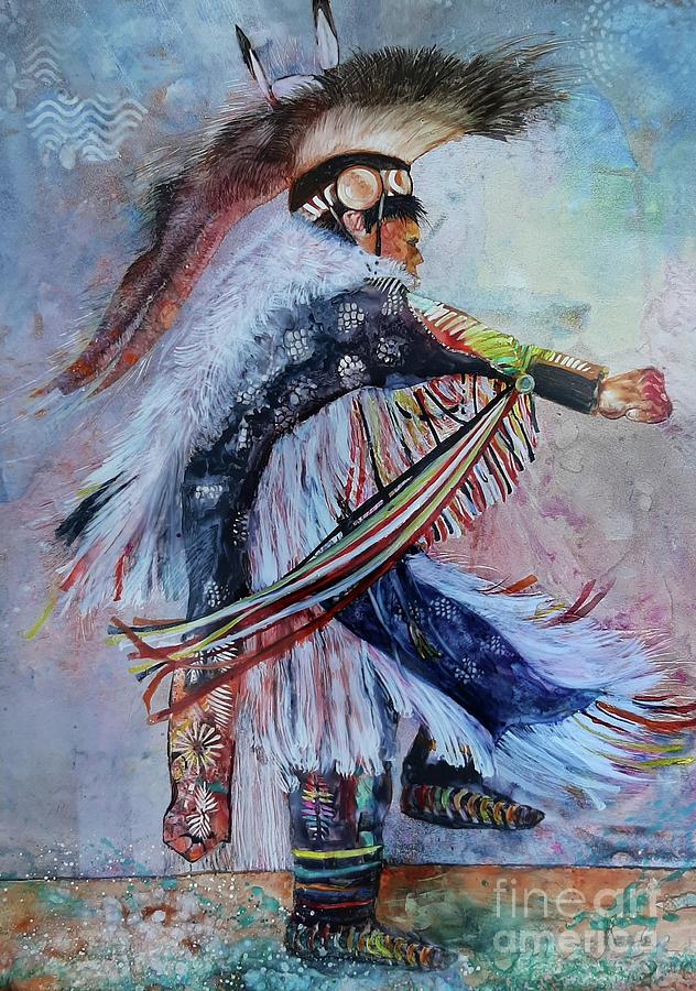 Grass Dance Painting by Lucy LeMay