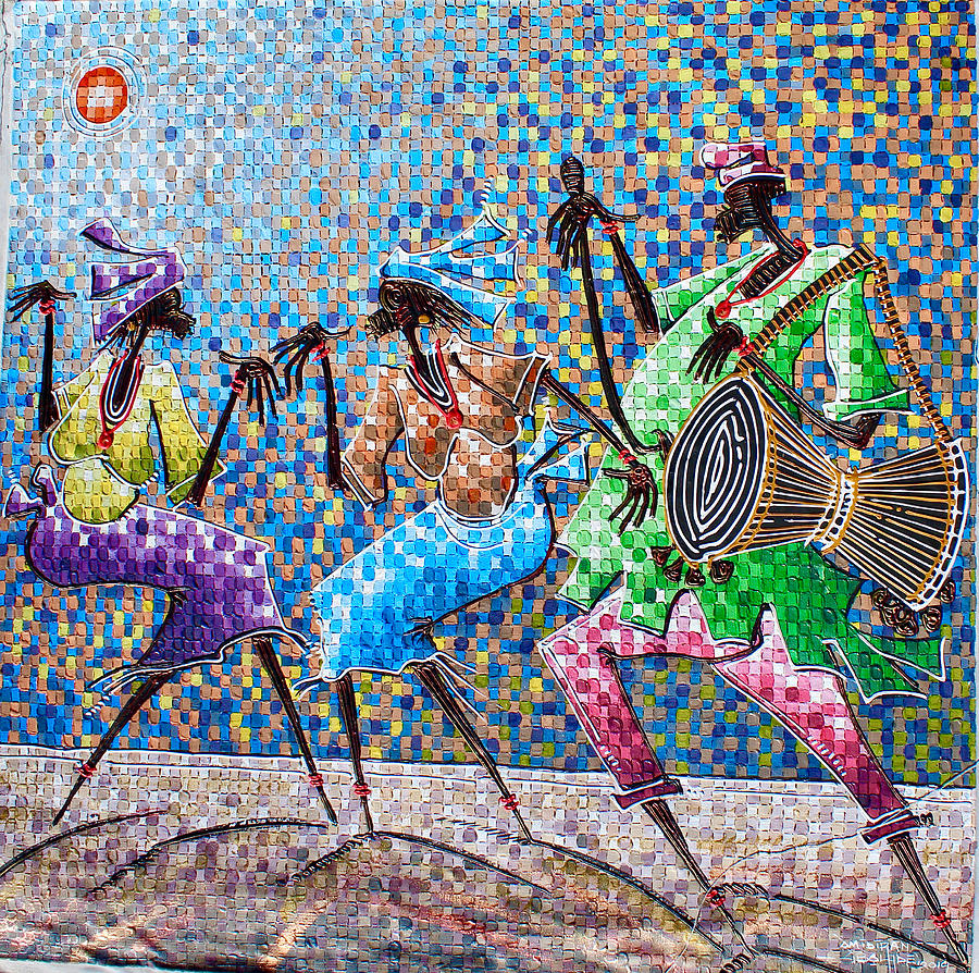 Celebration Painting by Paul Gbolade Omidiran