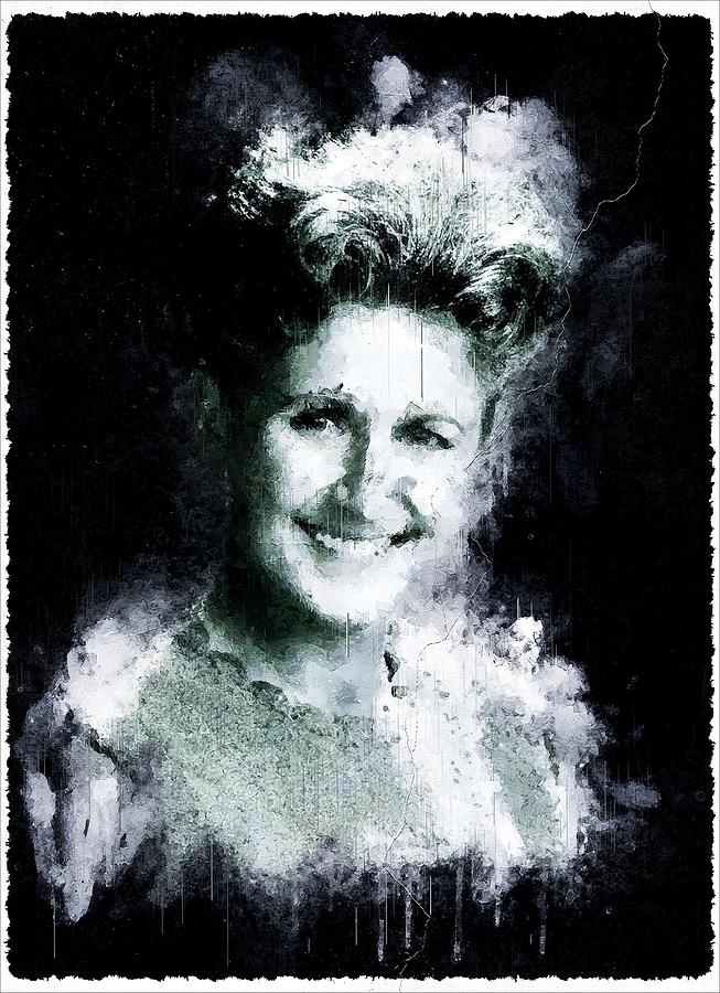 Celebrity Ann B Davis Art Mixed Media By Luettgen Vidal - Fine Art America