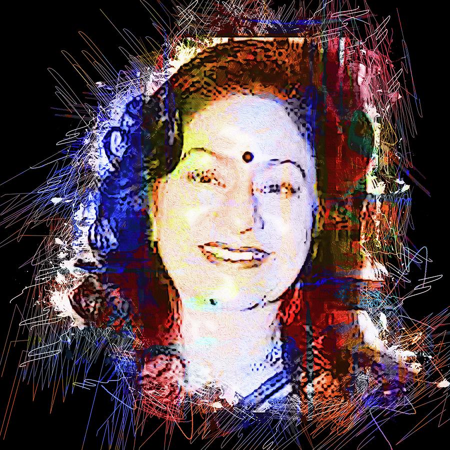 Celebrity Aruna Irani Digital Art by Walter Florine - Fine Art America