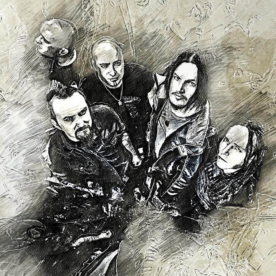 Celebrity Disturbed Pencil Drawing Drawing by Bechtelar Natalia