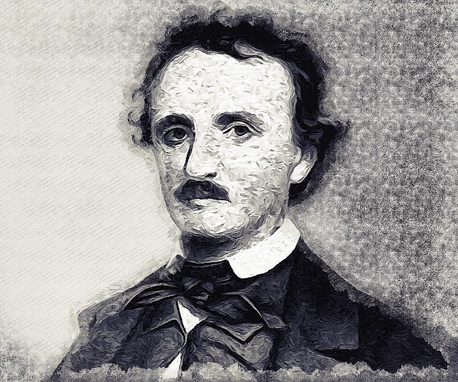 Celebrity Edgar Allan Poe Mixed Media by Emilio Nolan | Pixels