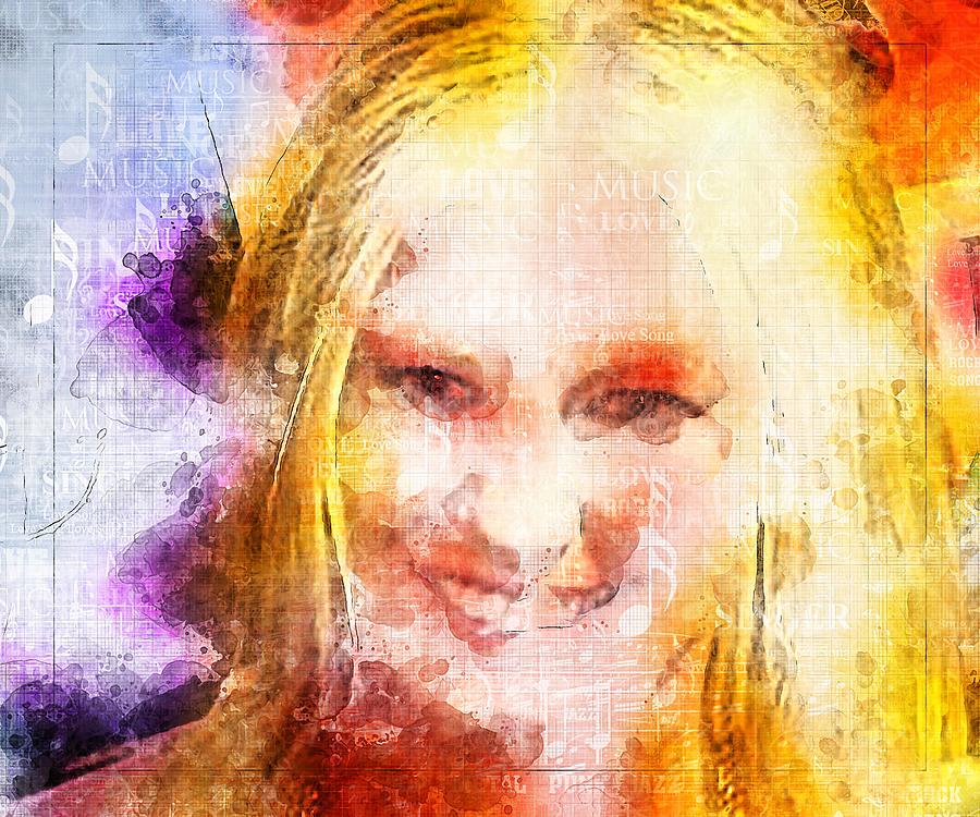 Celebrity Faith Hill Digital Art by Walter Florine - Fine Art America