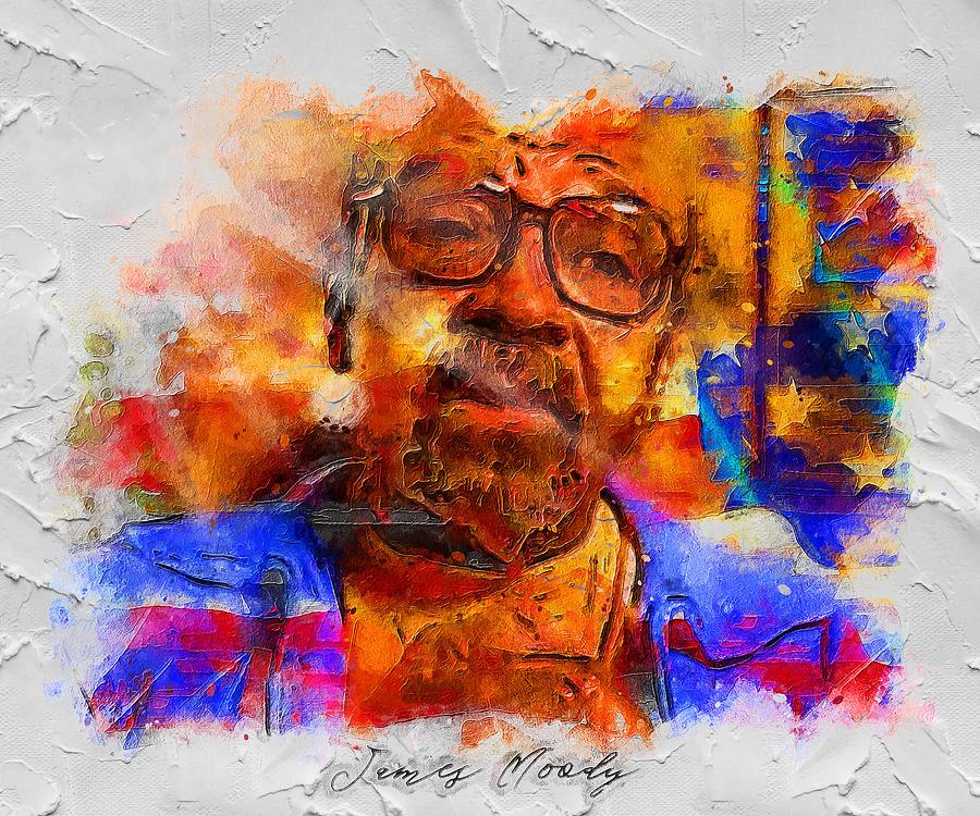 Celebrity James Moody Painting by Rosie Boehm - Fine Art America