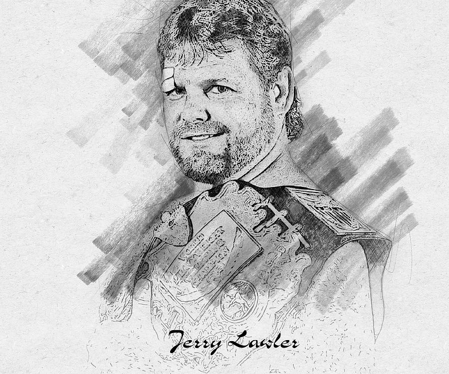 Celebrity Jerry Lawler Mixed Media by Emilio Nolan | Fine Art America