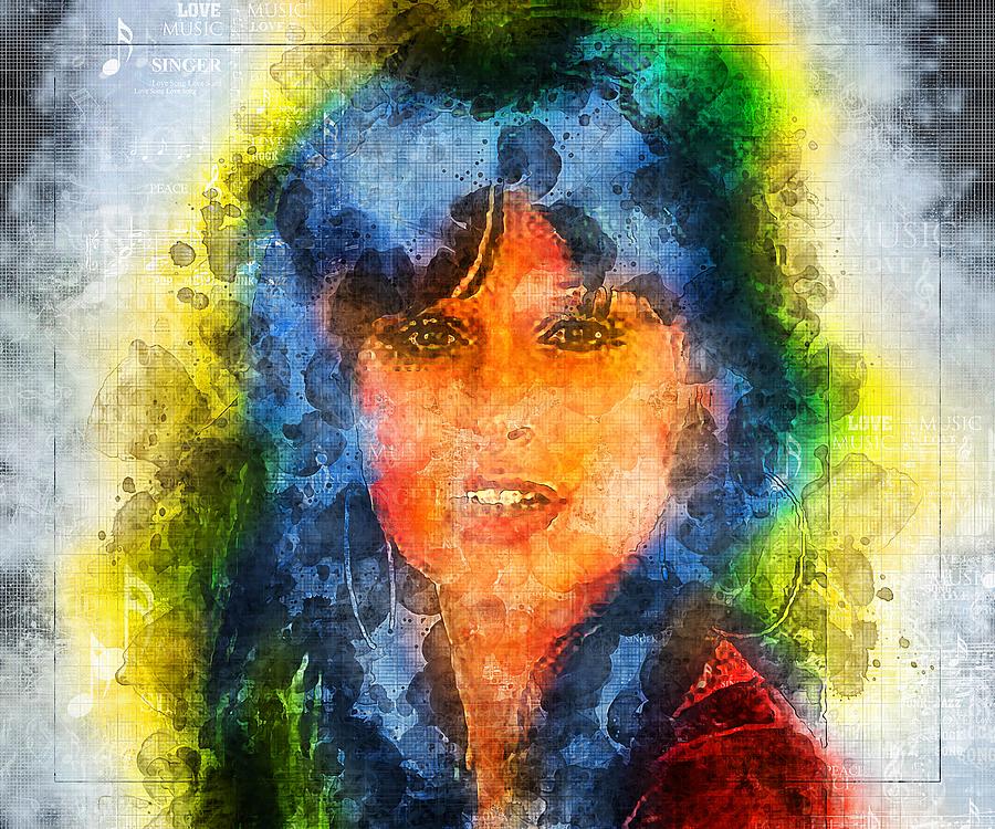 Celebrity Jessi Colter Digital Art by Walter Florine - Fine Art America