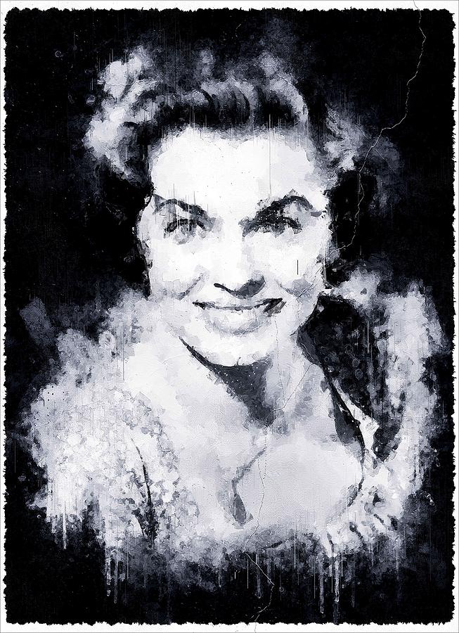 Celebrity Joanne Dru art Mixed Media by Luettgen Vidal - Fine Art America