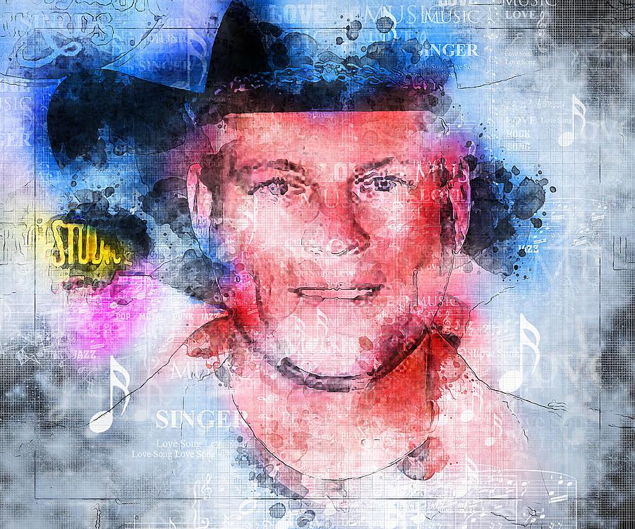 Celebrity John Michael Montgomery Digital Art by Walter Florine | Pixels