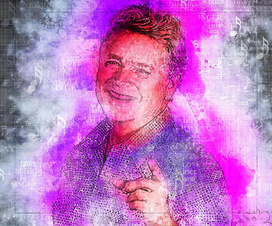 Celebrity John Schneider Digital Art by Walter Florine Pixels