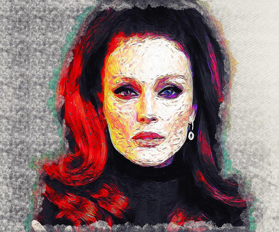 Celebrity Julianne Moore Mixed Media by Emilio Nolan - Fine Art America