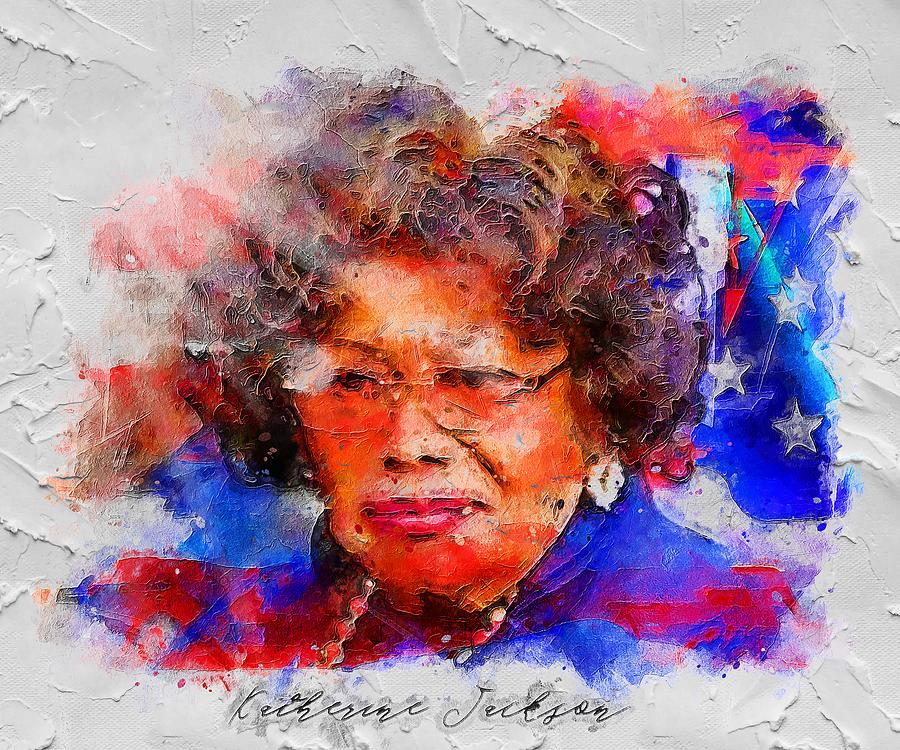 Celebrity Katherine Jackson Painting By Rosie Boehm Fine Art America