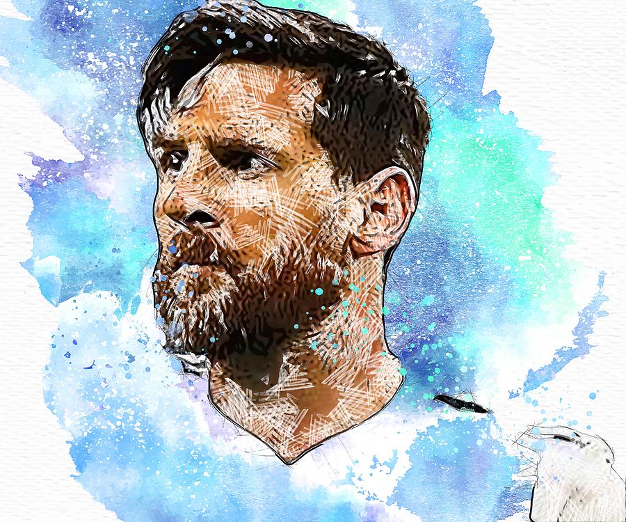 Celebrity Lionel Messi Football Art Mixed Media by Miller Ebony - Pixels